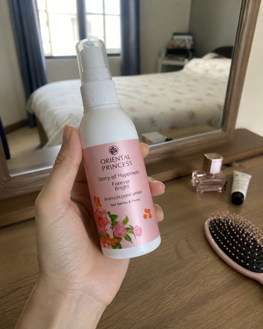 ภาพ UGC ที่สร้างจากสินค้าต้นฉบับ (สเปรย์ฉีดตัวหอมและฉีดผมหอม)Body&Hair Cologne Spray