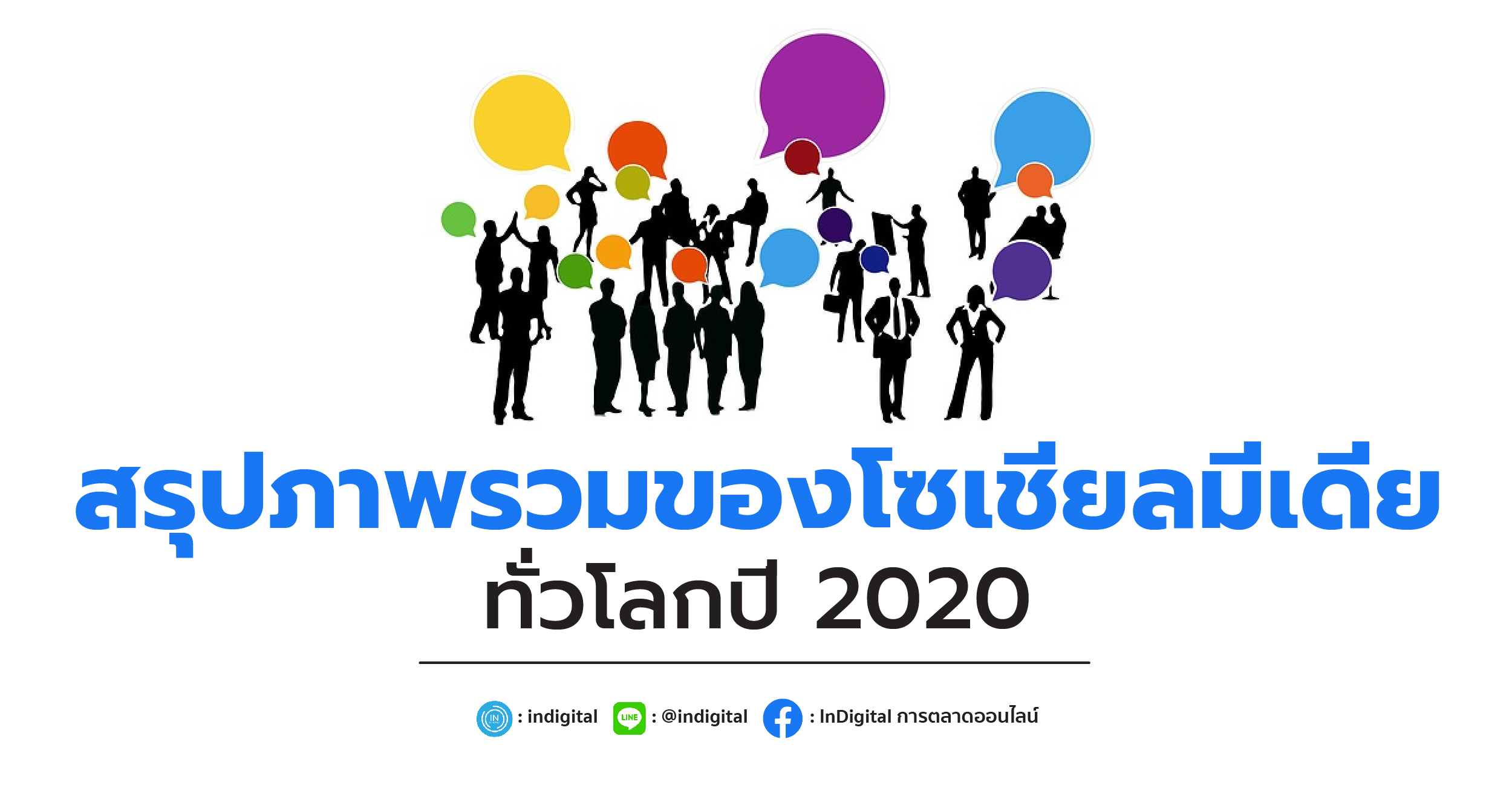 สรุปภาพรวมของโซเชียลมีเดียทั่วโลกปี 2020