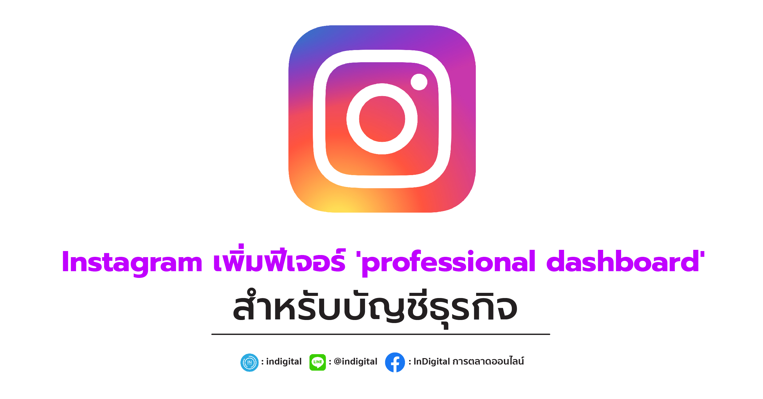 Instagram เพิ่มฟีเจอร์ 'professional dashboard' สำหรับบัญชีธุรกิจ