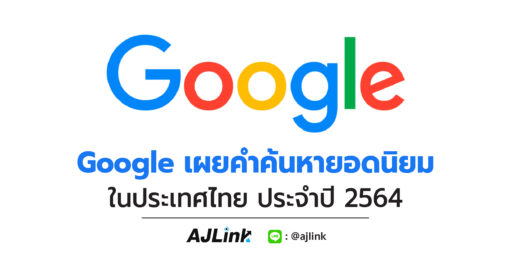 Google เผยคำค้นหายอดนิยม ในประเทศไทย ประจำปี 2564